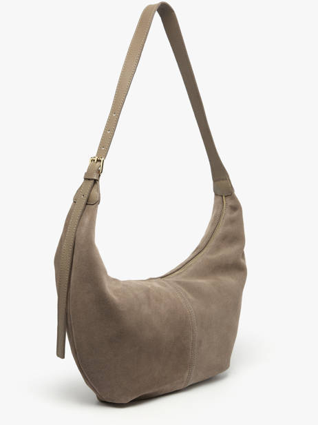 Schoudertas Velvet Caviar Leder Milano Beige velvet caviar VC25091 ander zicht 2