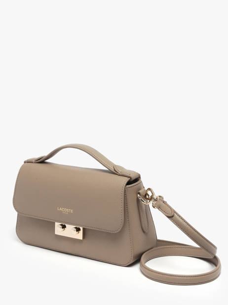 Cross Body Tas Champs Elysee Leder Lacoste Beige champs elysee NF5099PH ander zicht 2