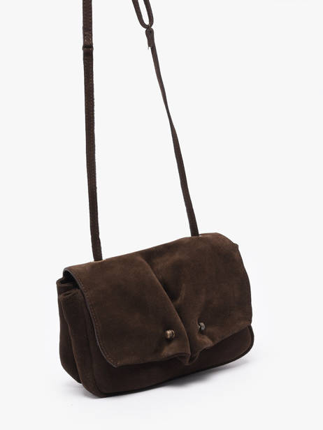 Cross Body Tas Leather Leder Biba Bruin leather HAZ1L ander zicht 1