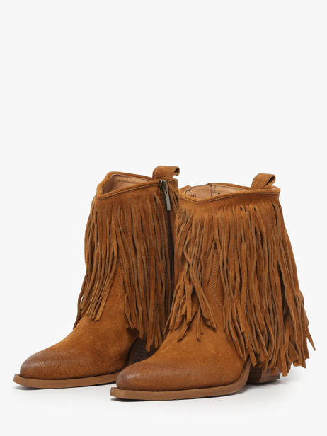 Santiago Laarzen Uit Leder Metisse Bruin accessoires XD2125 ander zicht 1