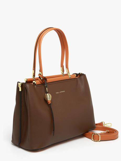 Handtas M Azalie Ted lapidus Bruin azalie TLHF9584 ander zicht 2