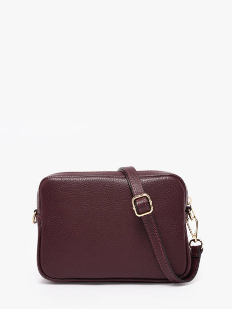 Cross Body Tas Velvet Caviar Leder Milano Rood velvet caviar VC25067 ander zicht 3