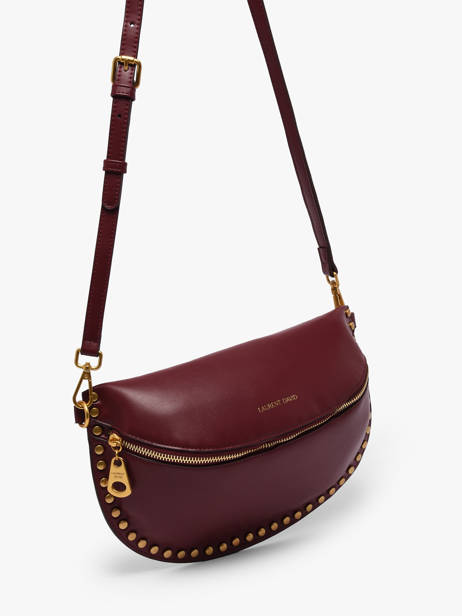 Heuptasje/cross Body Tas Studs Laurent david Rood ld bags 974 ander zicht 2