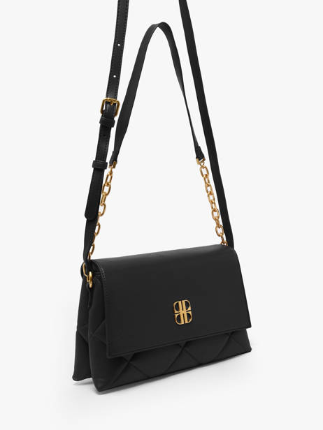 Cross Body Tas June Matelassé Laurent david Zwart ld bags 885 ander zicht 2