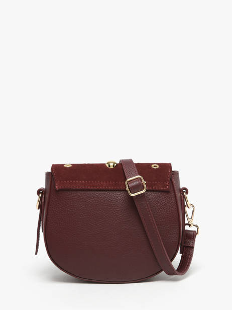 Cross Body Tas Velvet Studs Milano Rood velvet studs VS25093 ander zicht 4