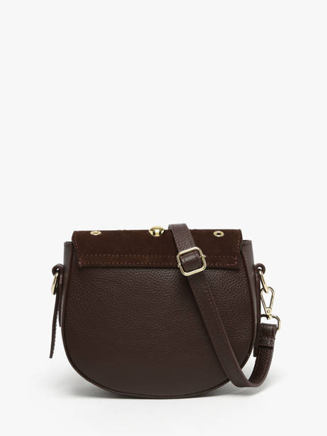 Cross Body Tas Velvet Studs Milano Bruin velvet studs VS25093 ander zicht 4