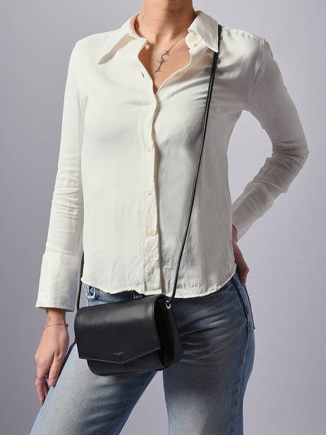 Cross Body Tas Charlotte Leder Le tanneur Zwart charlotte TOTT3C01 ander zicht 1