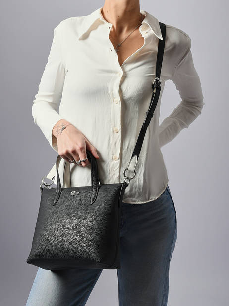 Handtas Anna Lacoste Zwart anna NF5126AA ander zicht 1