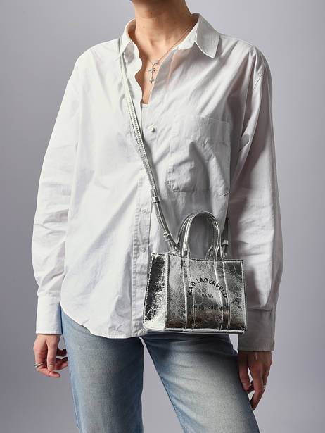 Cross Body Tas Rsg Metallic Karl lagerfeld Zilver rsg A4W50059 ander zicht 1