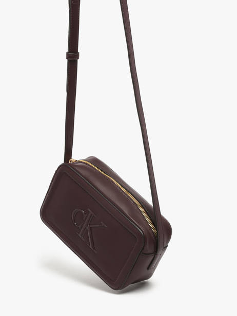 Cross Body Tas Bold Monogram Calvin klein jeans Rood bold monogram 4F3220G ander zicht 1