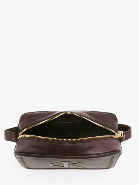 Cross Body Tas Bold Monogram Calvin klein jeans Rood bold monogram 4F3220G ander zicht 2