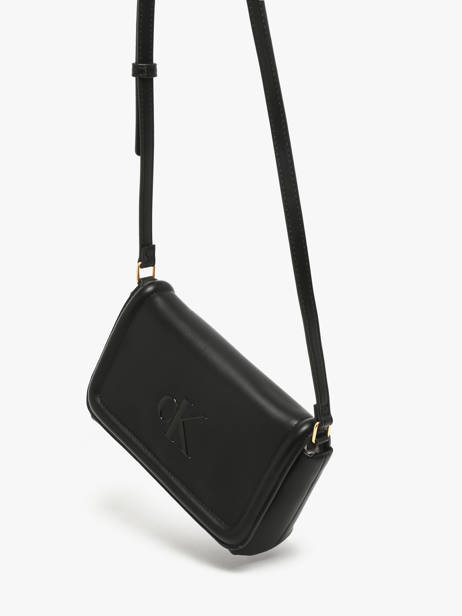 Cross Body Tas Bold Monogram Calvin klein jeans Zwart bold monogram 4F1027G ander zicht 1
