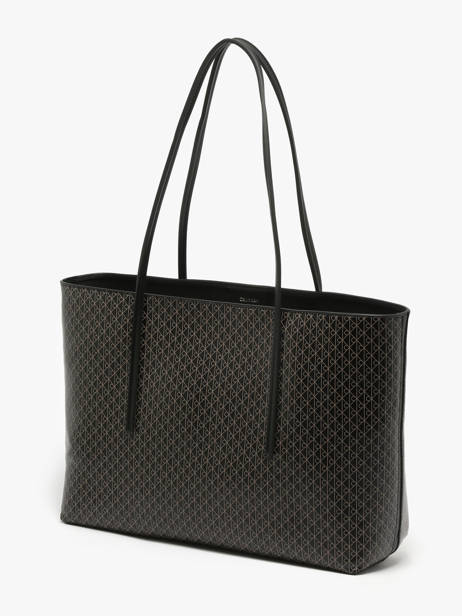 Schoudertas Coated Emblem Calvin klein jeans Zwart coated emblem 4F3266G ander zicht 1