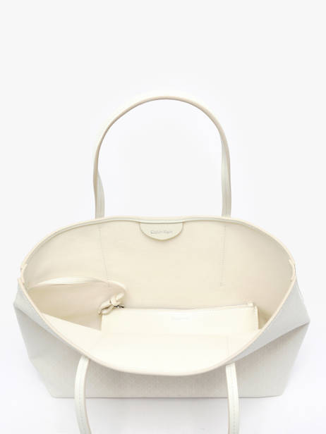 Schoudertas Coated Emblem Calvin klein jeans Wit coated emblem 4F3267G ander zicht 2