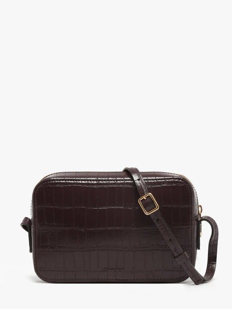 Cross Body Tas Croc Embossed Mono Calvin klein jeans Bruin croc embossed mono 4F3285G ander zicht 4