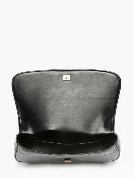 Cross Body Tas Croc Embossed Mono Calvin klein jeans Zwart croc embossed mono 4F3284G ander zicht 2