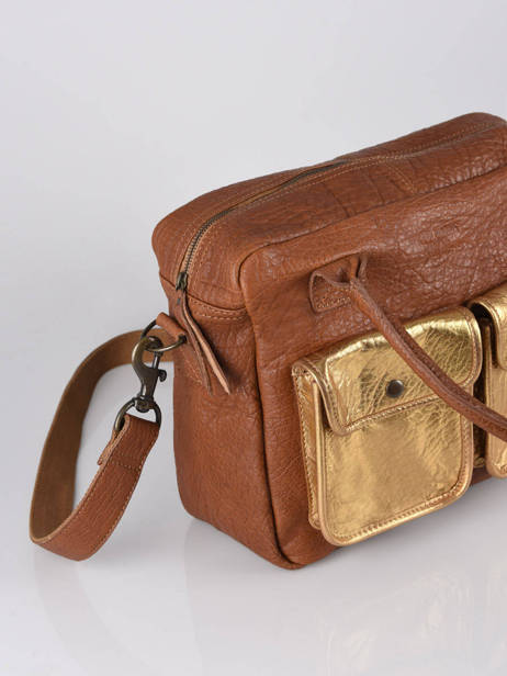 Handtas Dandy Doré Leder Paul marius Bruin dore F9774-3 ander zicht 2