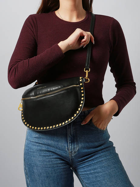 Heuptasje/cross Body Tas Studs Laurent david Zwart ld bags 974 ander zicht 1