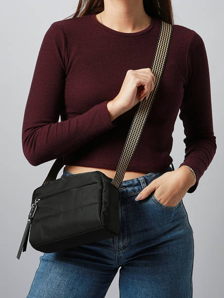 Cross Body Tas Cumulus Gerecycleerd Nylon Aube Zwart cumulus 101CS01 ander zicht 1