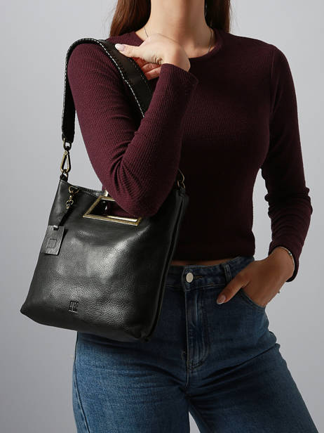 Cross Body Tas Heritage Leder Biba Zwart heritage CAP3L ander zicht 1