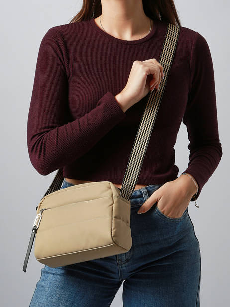 Cross Body Tas Cumulus Gerecycleerd Nylon Aube Beige cumulus 101CS01 ander zicht 1