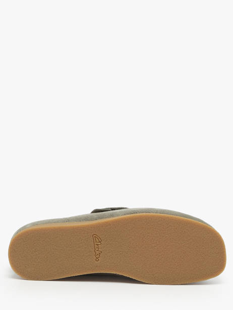 Mocassins Wallabee Uit Leder Clarks Groen men 26183447 ander zicht 9