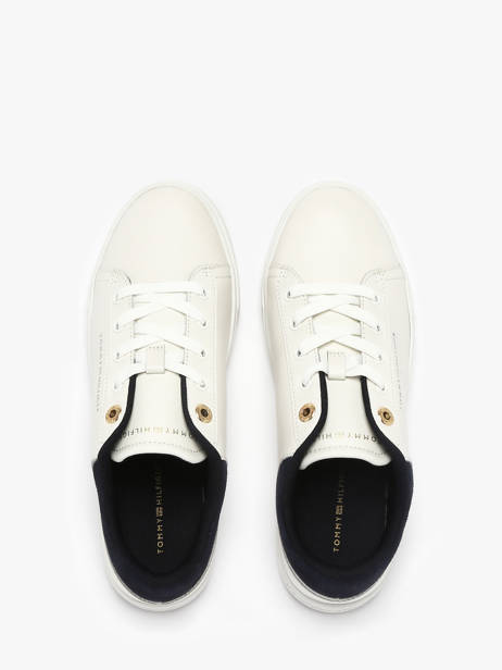 Sneakers Uit Leder Tommy hilfiger Wit women 902002Y ander zicht 3