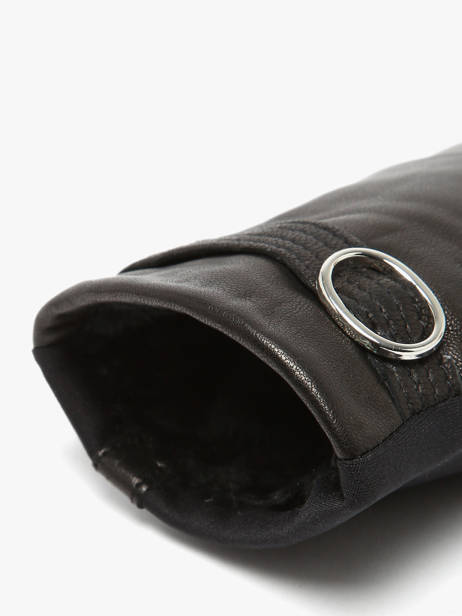 Handschoenen Isotoner Zwart women gloves 85325 ander zicht 1