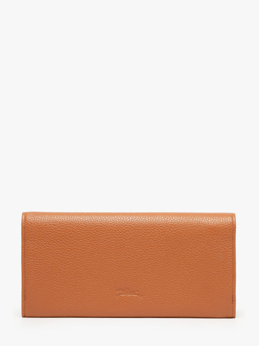 Longchamp Le foulonné Portefeuille Bruin