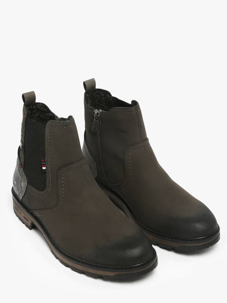 Chelsea Boots Mustang Zwart men M0021005 ander zicht 1