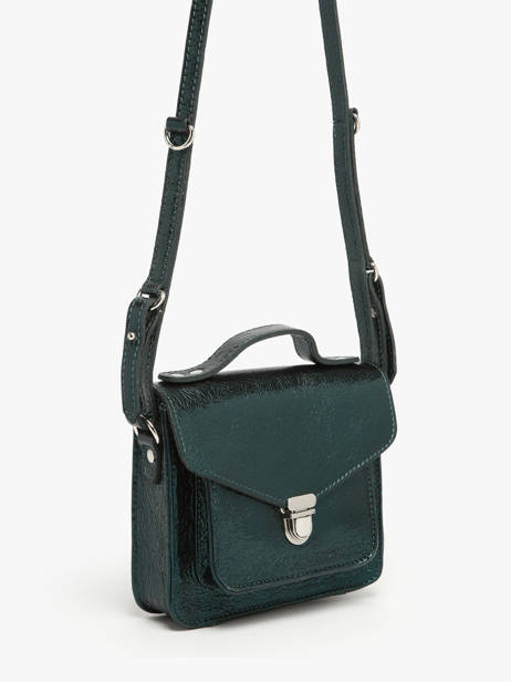 Cross Body Tas Minuit Leder Paul marius Groen minuit GEORXMIN ander zicht 1