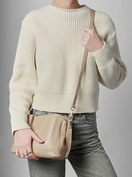 Cross Body Tas Helena Leder Francinel Beige helena 22944 ander zicht 1