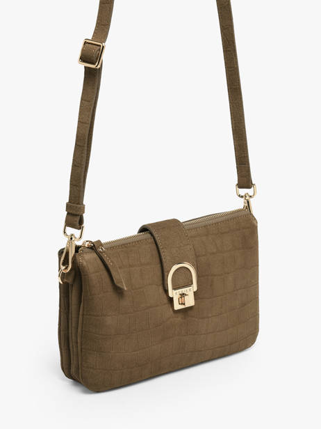 Cross Body Tas Equestre Croco Leder Etrier Bruin equestre croco EECQ0143 ander zicht 1