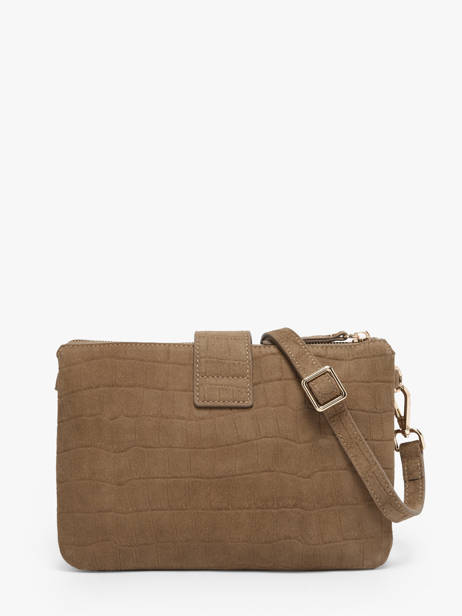 Cross Body Tas Equestre Croco Leder Etrier Bruin equestre croco EECQ0143 ander zicht 3