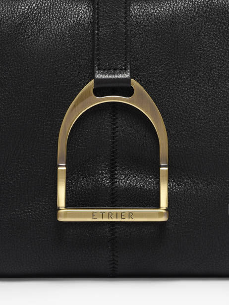 Schoudertas Etalon Leder Etrier Zwart etalon EETA197S ander zicht 5