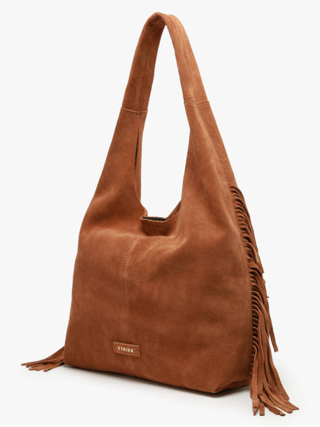 Schoudertas M Country Leder Etrier Beige country ECOU154M ander zicht 2