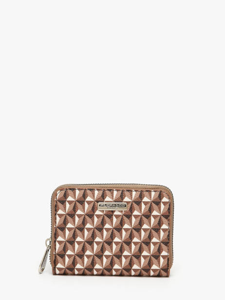 Portemonnee Miniprix Bruin wt sigle 5009