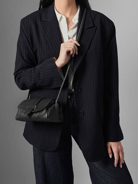 Cross Body Tas S Agnes Leder Etrier Zwart agnes EAGC205S ander zicht 1