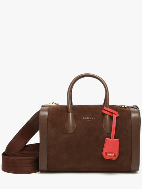 Bowlingtas M Bcbg Suède Leder Lancel Bruin bcbg A13693