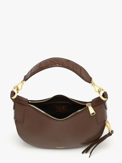 Cross Body Tas Origami Leder Lancel Bruin origami A13313 ander zicht 3