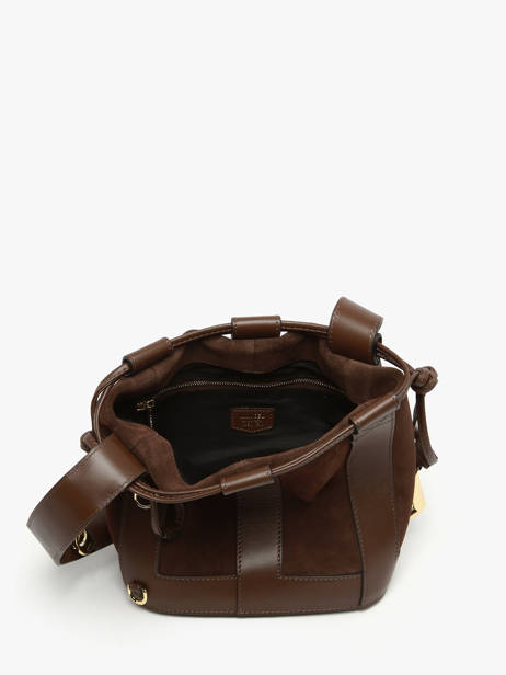 Bucket Bag S Elles Leder Lancel Bruin elles A13359 ander zicht 3