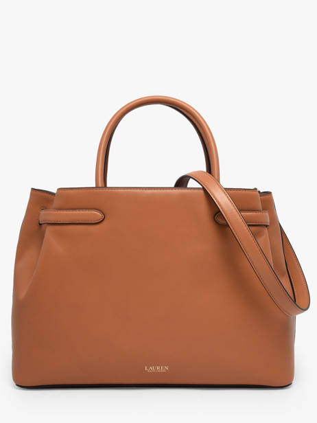 Handtas Large Blake Leder Lauren ralph lauren Bruin blake 31P03417 ander zicht 4