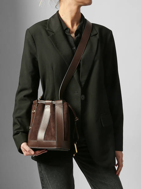 Bucket Bag S Elles Leder Lancel Bruin elles A13359 ander zicht 1