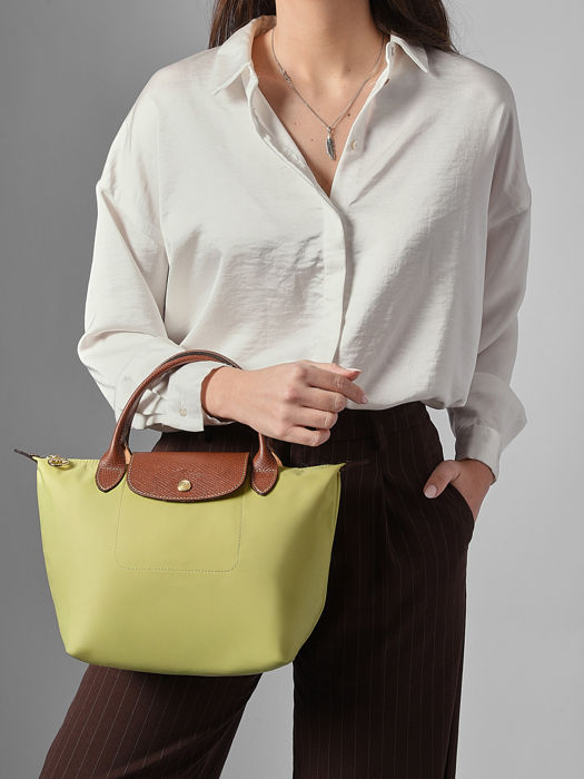 Longchamp Le pliage original Handtas Groen