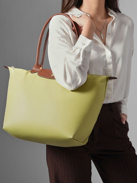 Longchamp Le pliage original Schoudertas Groen