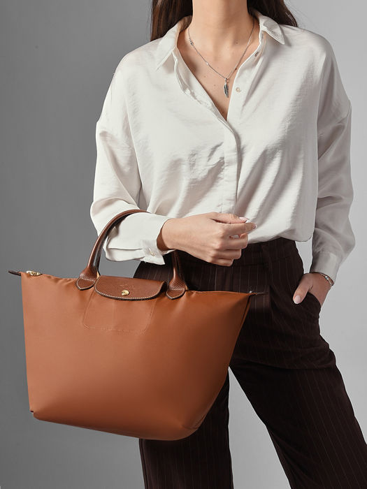 Longchamp Le pliage original Handtas Bruin
