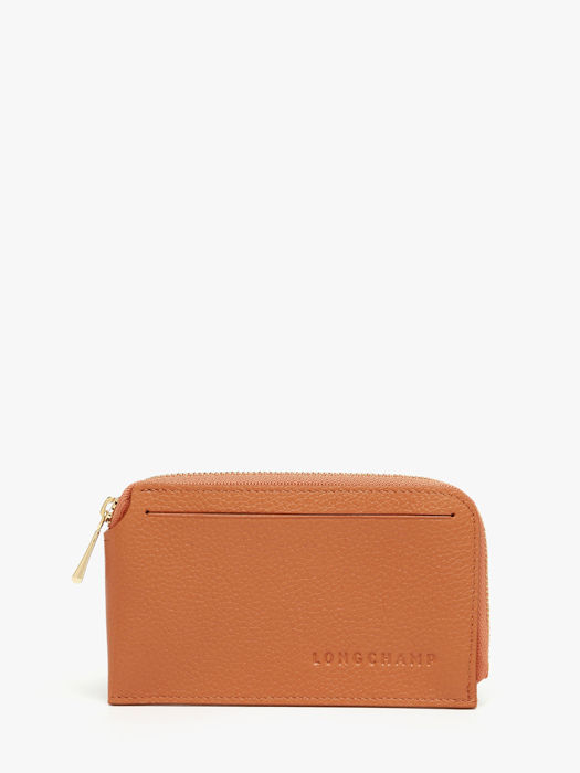 Longchamp Le foulonné Kredietkaarthouder Bruin