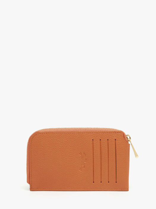 Longchamp Le foulonné Kredietkaarthouder Bruin