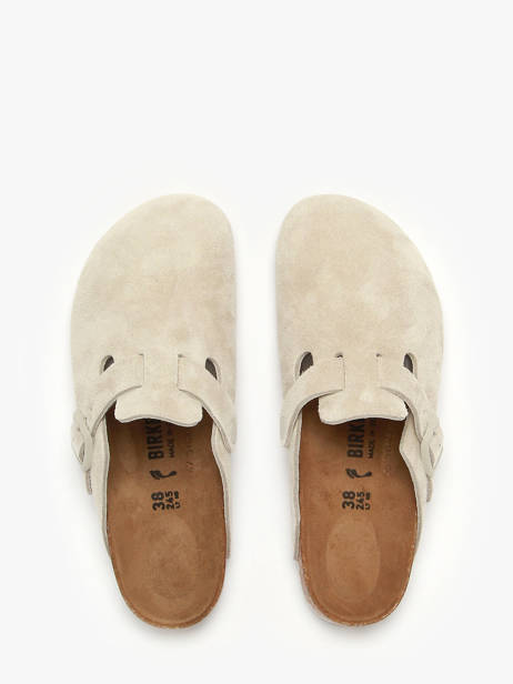 Slippers Uit Leder Birkenstock Wit women 1031662 ander zicht 3