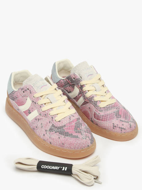 Sneakers Uit Leder Coolway Roze women 7693402 ander zicht 1